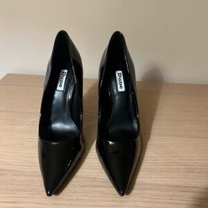 Dune London Sleek Black Patent Heels
